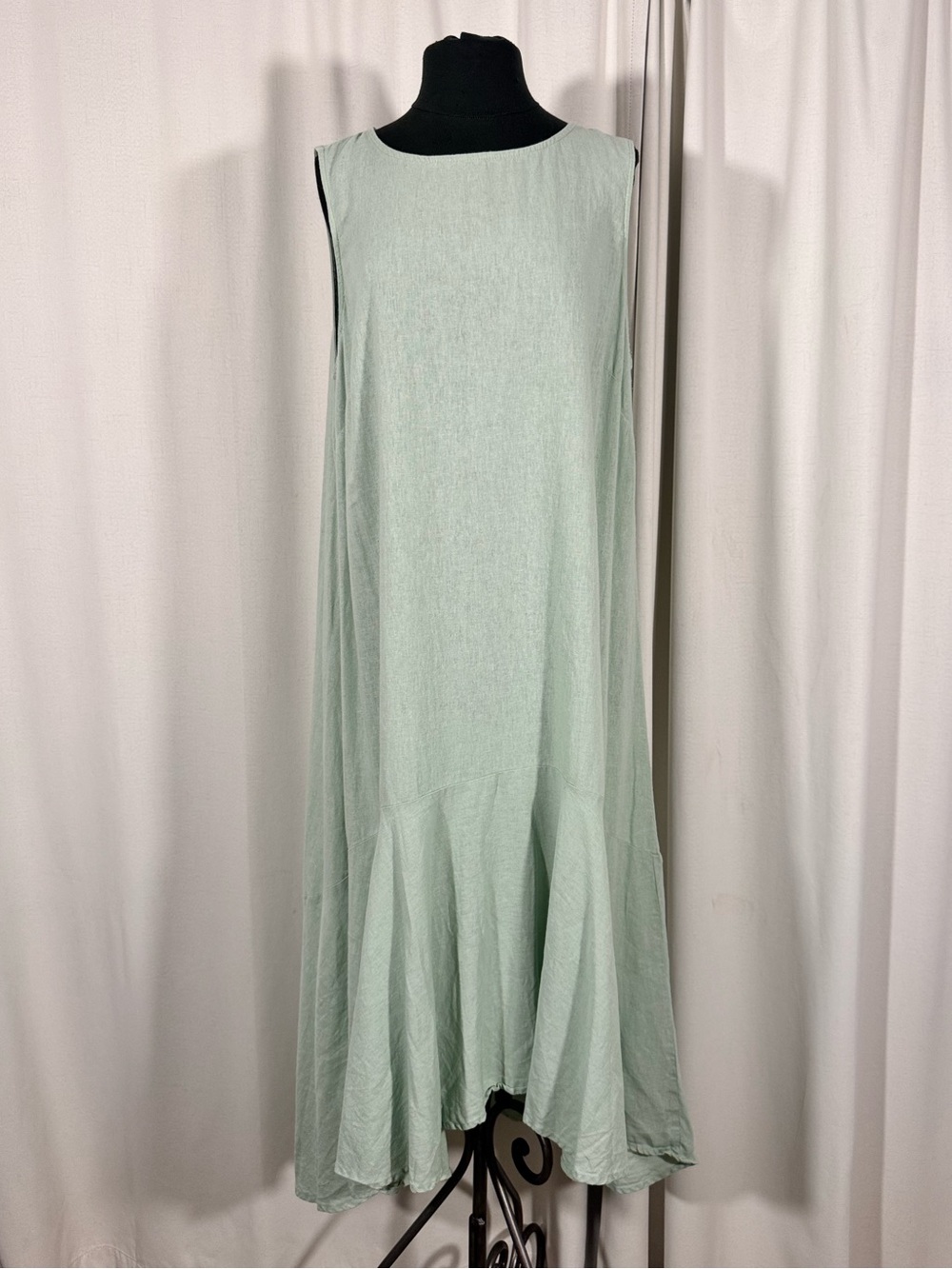 Cynthia Rowley Seafoam Green Linen Blend Dress